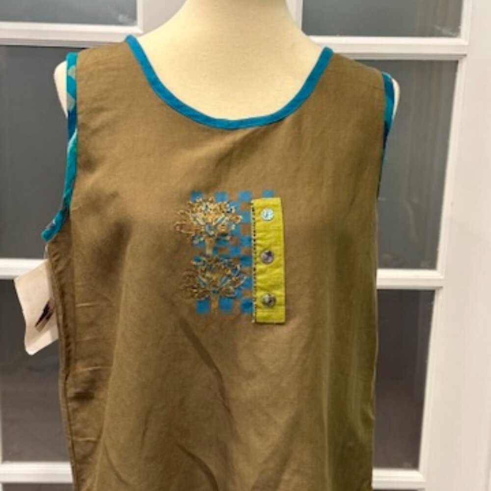 Faith Hand Beaded Sleeveless Blouse